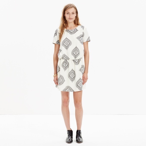 Madewell Estate Paisley Drop-Waist Dress - Picture 2 of 8